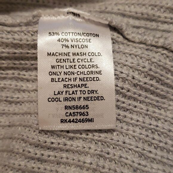 Abound Womens Ribbed Mock Neck Slit Midi Sweater Dress Grey Size Medium NWOT - Picture 7 of 7